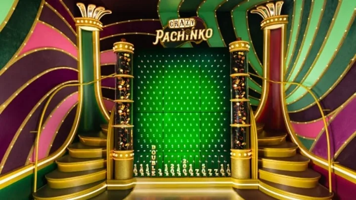 Pachinko peg wall and puck